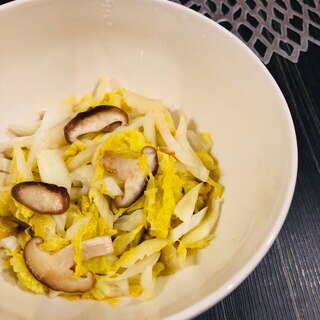 白菜と椎茸の洋風レンジ煮